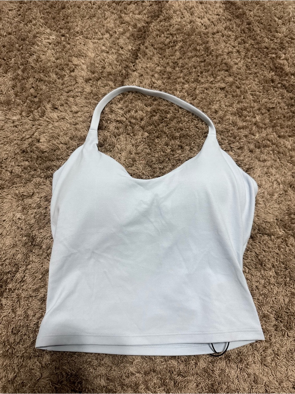 ONER active SOFTMOTION™ STRAPPY HALTER NECK MID VEST WITH BUILT IN BRA SHELF